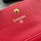 CHANEL 19 FLAP CARD HOLDER AP1790 Red 