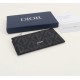 DIOR ZIPPED CARD HOLDER BC25 Black CD Diamond Canvas