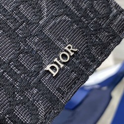 DIOR BI-FOLD CARD HOLDER CH16 Black Dior Oblique Jacquard
