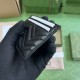 GUCCI GG MARMONT CARD CASE 443127 Black leather 