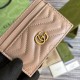 GUCCI GG MARMONT CARD CASE 443127 Dusty pink