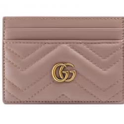 GUCCI GG MARMONT CARD CASE 443127 Dusty pink