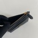 PRADA Saffiano Leather Card Holder 1MC026 Black & Gold