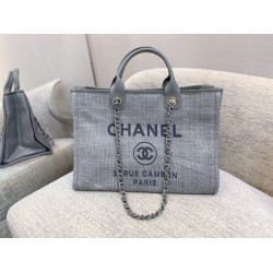 CHANEL LARGE TOTE A66941 Gray