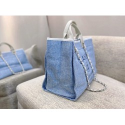 CHANEL LARGE TOTE A66941 Light Blue