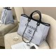 CHANEL LARGE TOTE A66941 Gray Light gray 