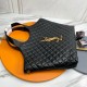 YSL ICARE MAXI SHOPPING BAG IN QUILTED LAMBSKIN 698651 Black