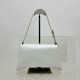 Balenciaga WOMEN'S CRUSH SMALL SLING BAG IN BLACK 765734 White