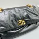 Balenciaga MONACO SMALL CHAIN BAG IN BLACK 765966 Black & Glod