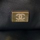 CHANEL MINI FLAP BAG WITH TOP HANDLE AS4284 Black