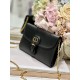 DIOR BOBBY EAST-WEST POUCH WITH CHAIN 5703 Black Smooth Calfskin