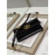 DIOR 30 MONTAIGNE EAST-WEST BAG WITH CHAIN 9334 Black Calfskin