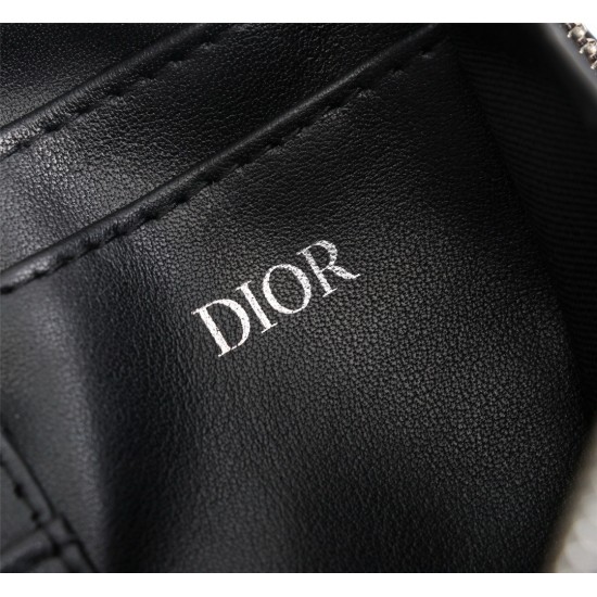 DIOR POUCH WITH STRAP C119 Black Dior Oblique Jacquard