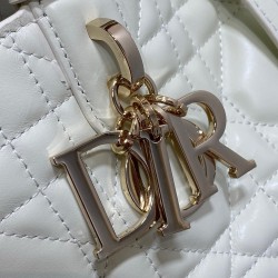 Dior SMALL TOUJOURS BAG  Latte Macrocannage Calfskin Shoulder Bags for Women