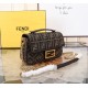 Fendi Baguette Chain Midi Jacquard FF fabric bag 8BR793 