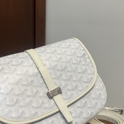 Goyard Belvedere MM Bag Shoulder Bags BELVE3 White