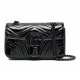 GUCCI GG MARMONT SMALL SHOULDER BAG 443497 Patent black leather