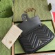 GUCCI GG MARMONT MINI BAG 751526 Black leather