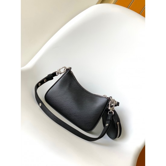 Louis Vuitton Marellini Bag M20998 Black Shoulder Bags for Women