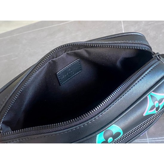 Louis Vuitton Comet Messenger PM Bag M22495 Black Borealis Shoulder Bags  for Men