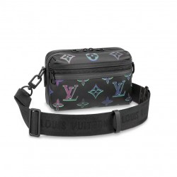 Louis Vuitton Comet Messenger PM Bag M22495 Black Borealis Shoulder Bags  for Men