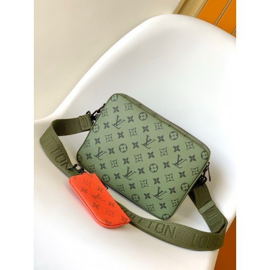 Louis Vuitton Trio Messenger Bag M23783 Khaki Green Shoulder Bags for Men