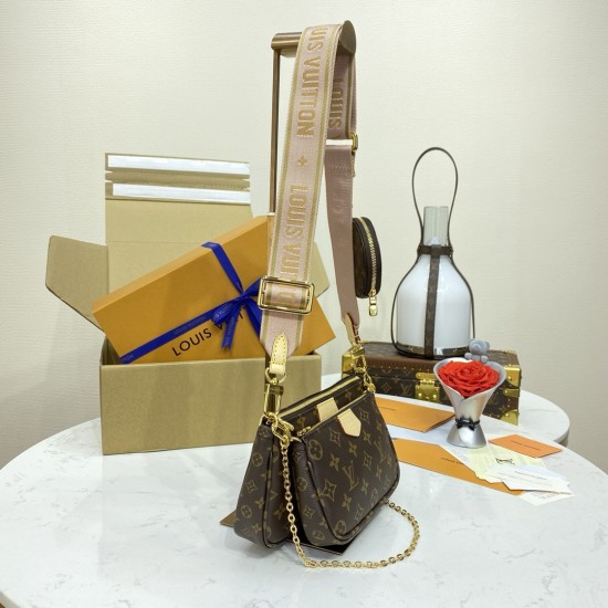 Louis Vuitton Multi Poche Accessoires M44840 Rosa Chiaro Shoulder Bags for Women