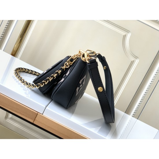Louis Vuitton Multi Poche Accessoires M45777 Black/Beige Shoulder Bags for Women