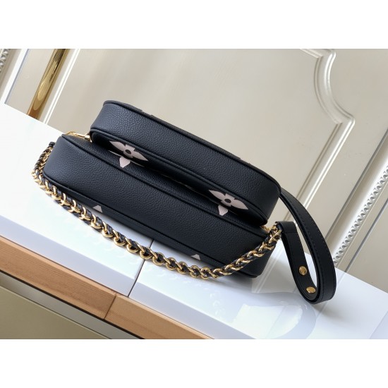 Louis Vuitton Multi Poche Accessoires M45777 Black/Beige Shoulder Bags for Women