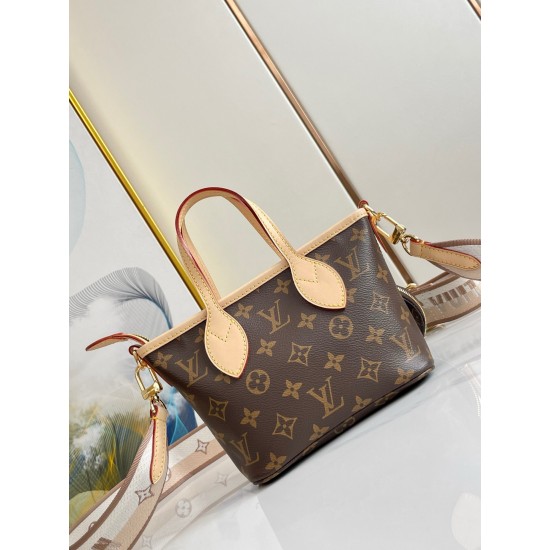 Louis Vuitton Neverfull BB Bag M46705 Beige Shoulder Bags  for Women