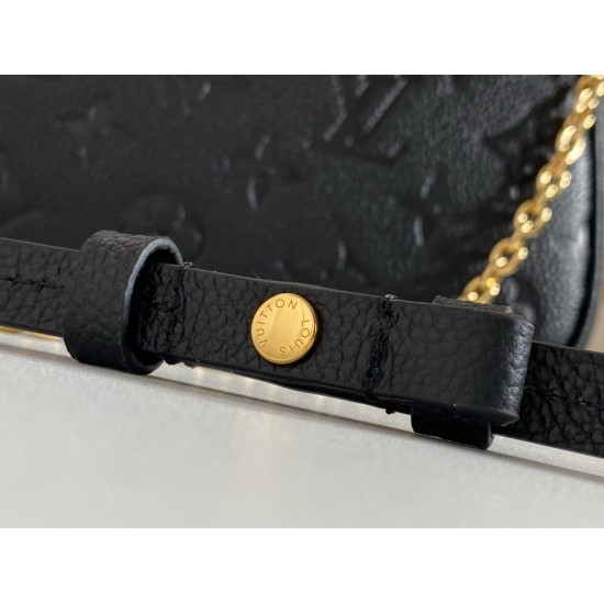 Louis Vuitton Easy Pouch On Strap M80349 Black Shoulder Bags for Women