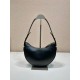 Prada Arqué leather shoulder bag 1BC194 Black