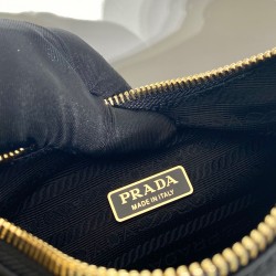 PRADA Re-Nylon and brushed leather mini-bag 1BC198