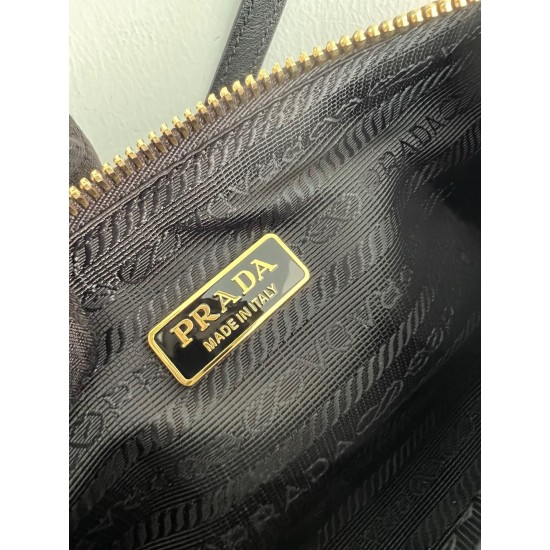 PRADA Re-Edition 2002 Re-Nylon and brushed leather shoulder bag 1BC201