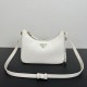Prada Re-Edition Saffiano leather mini bag 1BC204 White