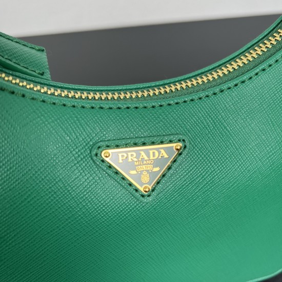 Prada Re-Edition Saffiano leather mini bag 1BC204 Mango