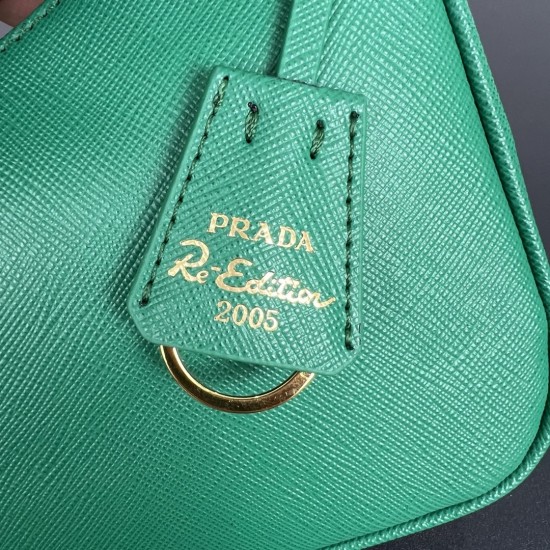 Prada Re-Edition Saffiano leather mini bag 1BC204 Mango
