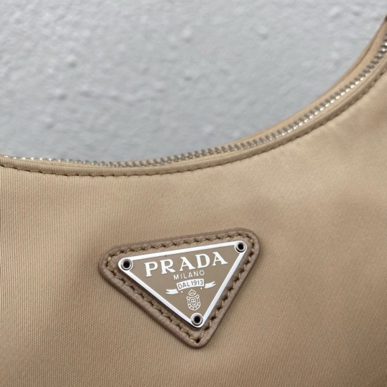 Prada Re-Edition 2005 Re-Nylon bag 1BH204 Dark Beige
