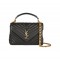YSL COLLEGE MEDIUM IN QUILTED LEATHER 600279 Black 