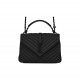 YSL COLLEGE MEDIUM IN QUILTED LEATHER 600279 Black