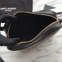 YSL LOU IN QUILTED LEATHER 715232 Black