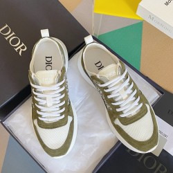 Dior B25 Men Sneaker Size 40-46 Green Suede