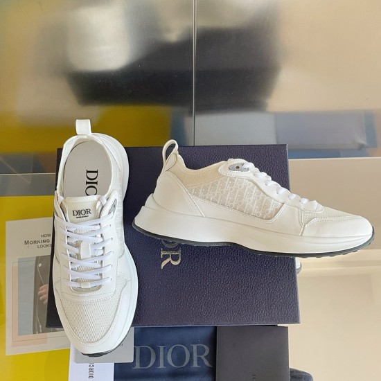 Dior B25 Men Sneaker Size 40-46  White Leather