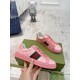 GUCCI ACE SNEAKER WITH WEB 36-45 pink GG Crystal canvas