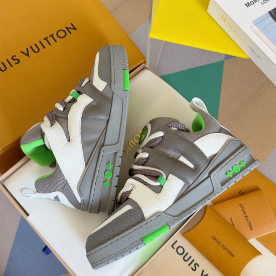 Louis Vuitton Skate Sneaker size 36-46 Double Laces Grey