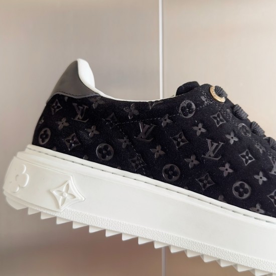 Louis Vuitton Time Out Sneaker Size 36-41 Black monogram