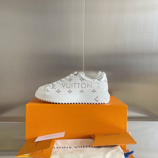 Louis Vuitton Time Out Sneaker Size 36-41 Silver
