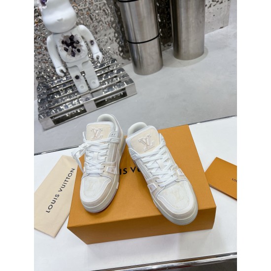 Louis Vuitton Trainers Sneaker Size 36-46 Beige Monogram