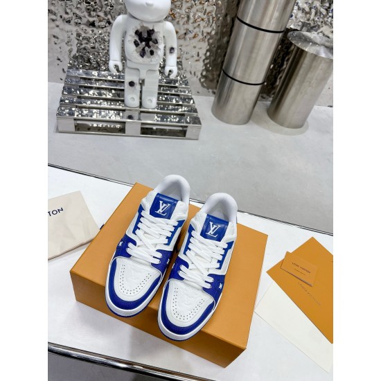 Louis Vuitton Trainers Sneaker Size 36-46 Blue Damier