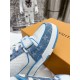 Louis Vuitton Trainers Sneaker Size 36-46 Blue Monogram Denim